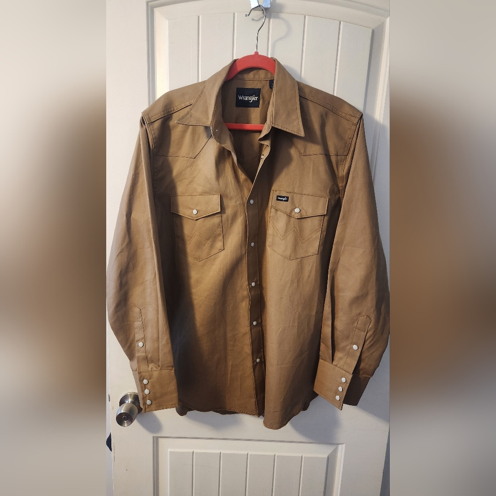 Wrangler Brown Lightweight Shirt Jacket